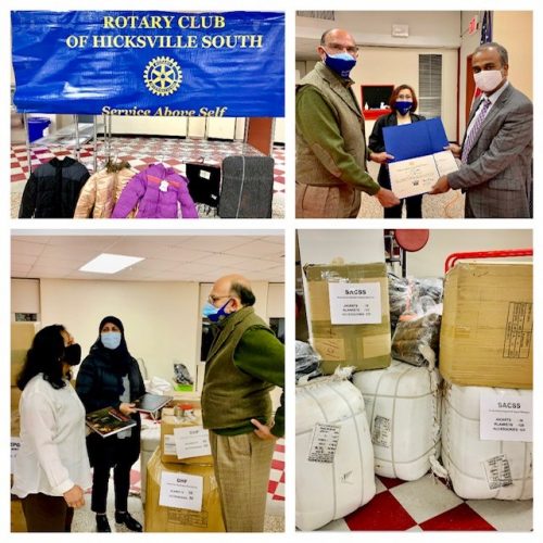 Rotary Club of Hicksville South holds 6th Annual Winter Giveaway Drive Event
