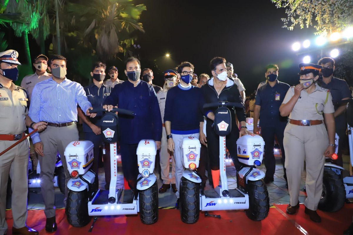 Mumbai police gets cool electric scooters for patrolling