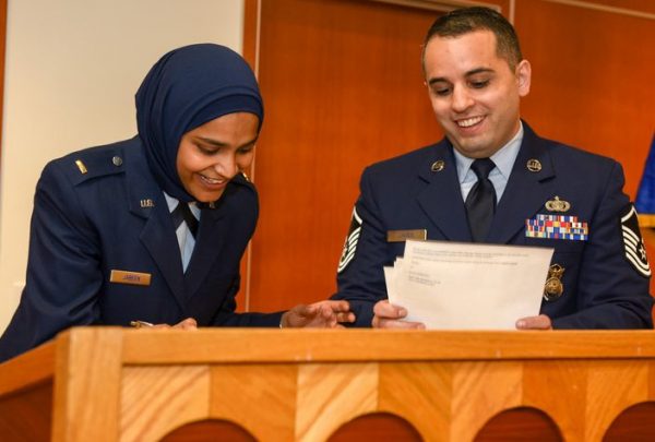 US military’s first India-born woman Muslim Saleha Jabeen graduates from Chaplian College