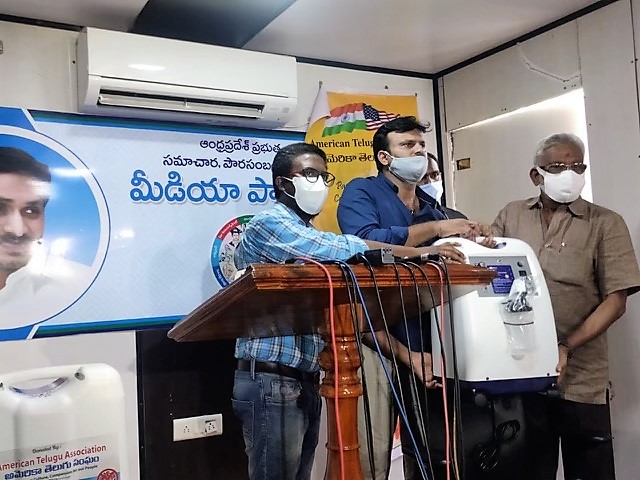 American Telugu Association donates 400 Oxygen Units in India