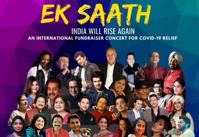 ‘Ek Saath-India Rises Again’ musical concert for COVID-19 relief and rehab on June 5