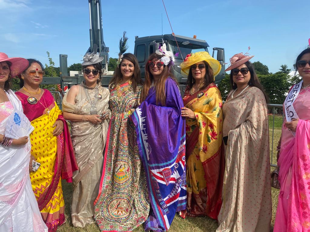 Damini of New Jersey shines at Ladies Day saree event in London