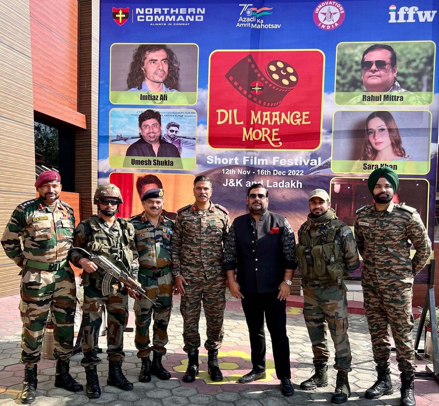 Rahul Mittra & Imtiaz Ali launch Indian army’s ‘Dil Maange More’ film fest in J&K                         