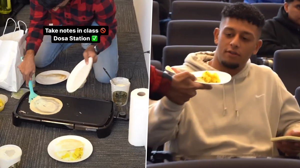 Indian-Origin singer cooks Dosa inside the class at US College