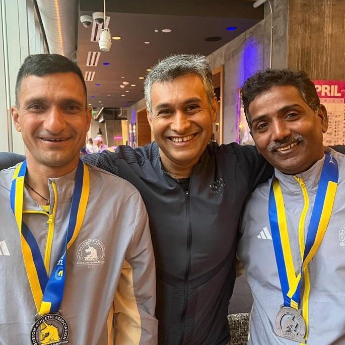 No ordinary tale: India’s Neeraj and Vijay participate in Boston Marathon