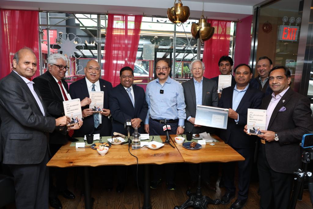 Ambassador Harsh Vardhan Shringla’s book released in New York at a Grand reception by Jaipur Foot, USA