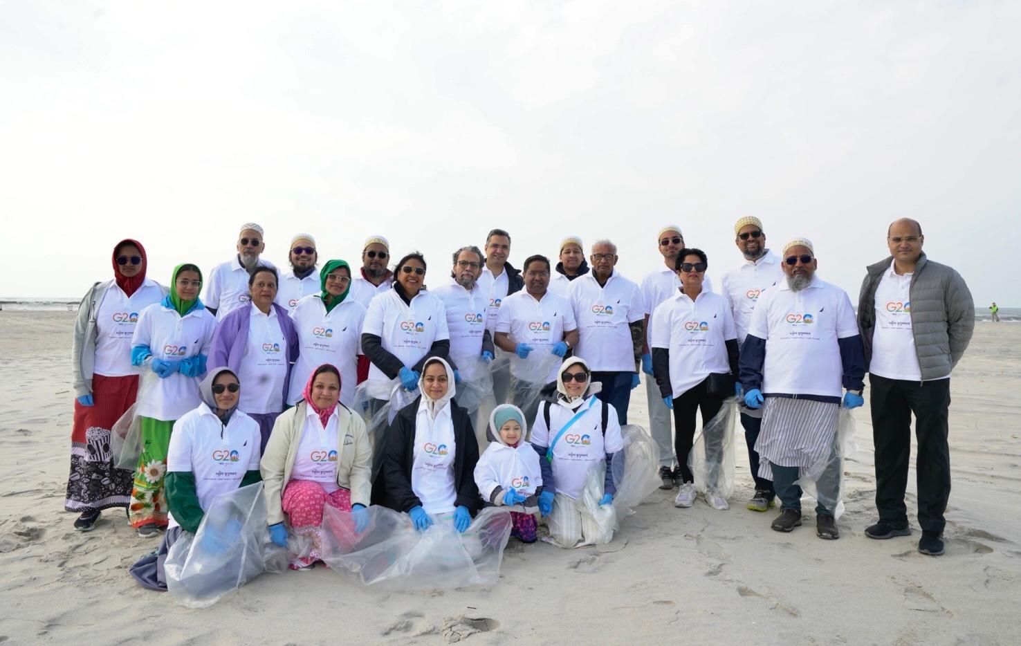 Indian Consulate in New York joins beach clean-up event