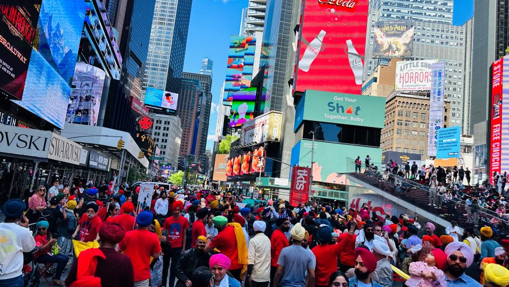 Turban Day hosted at Times Square in New York