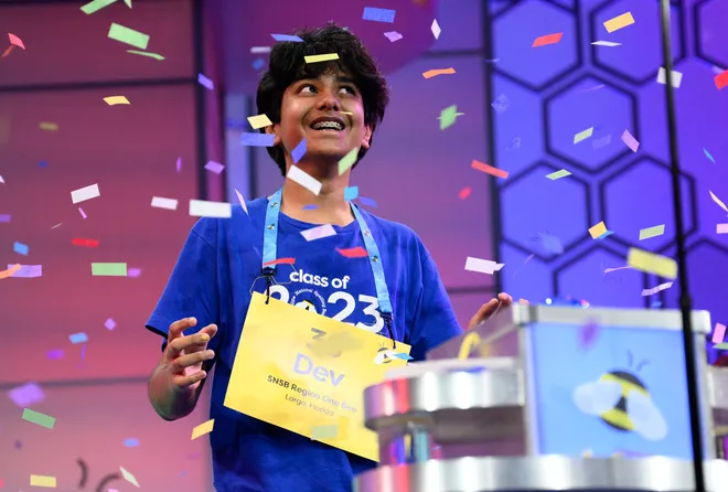 Dev Shah wins National Spelling Bee by correctly spelling ‘psammophile’
