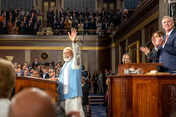 US Congress in awe, offer multiple rounds of standing ovation to PM Modi’s address to the joint session