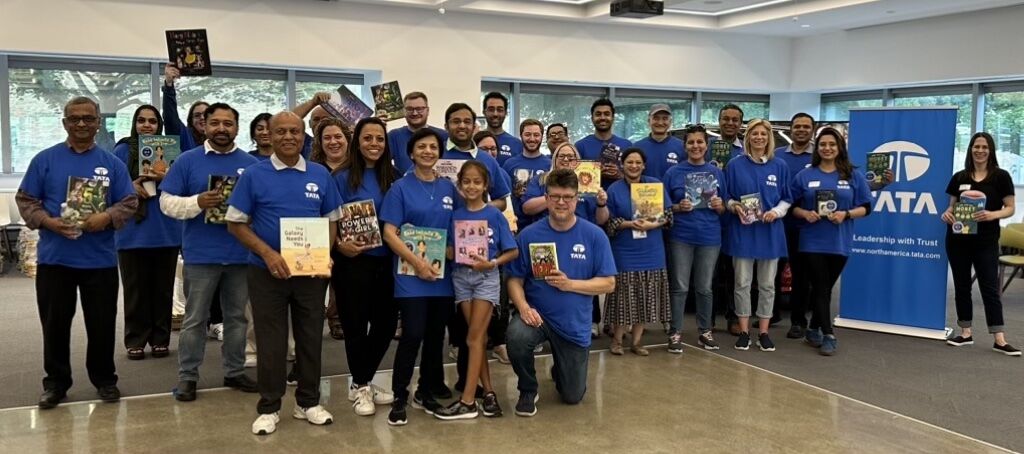 Tata Sons upheld its commitment to giving back to the community by distributing books in NJ