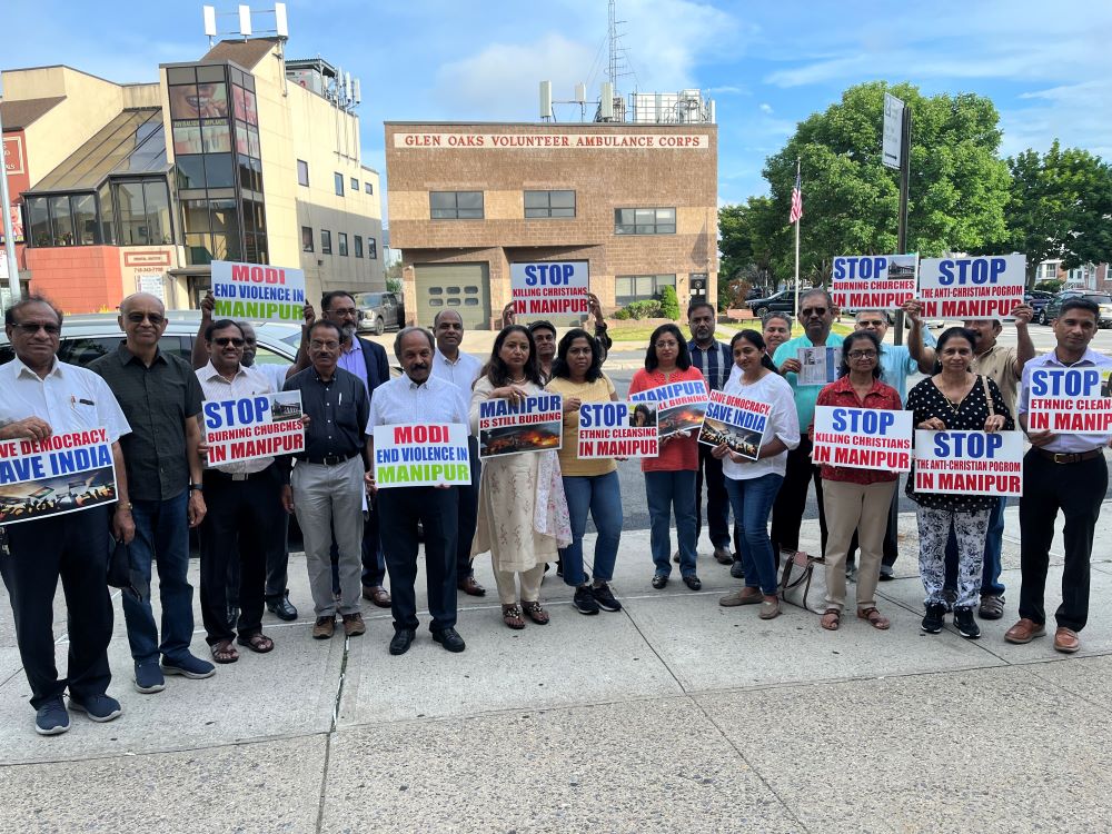 Indian-American community in New York demands to stop violence in Manipur