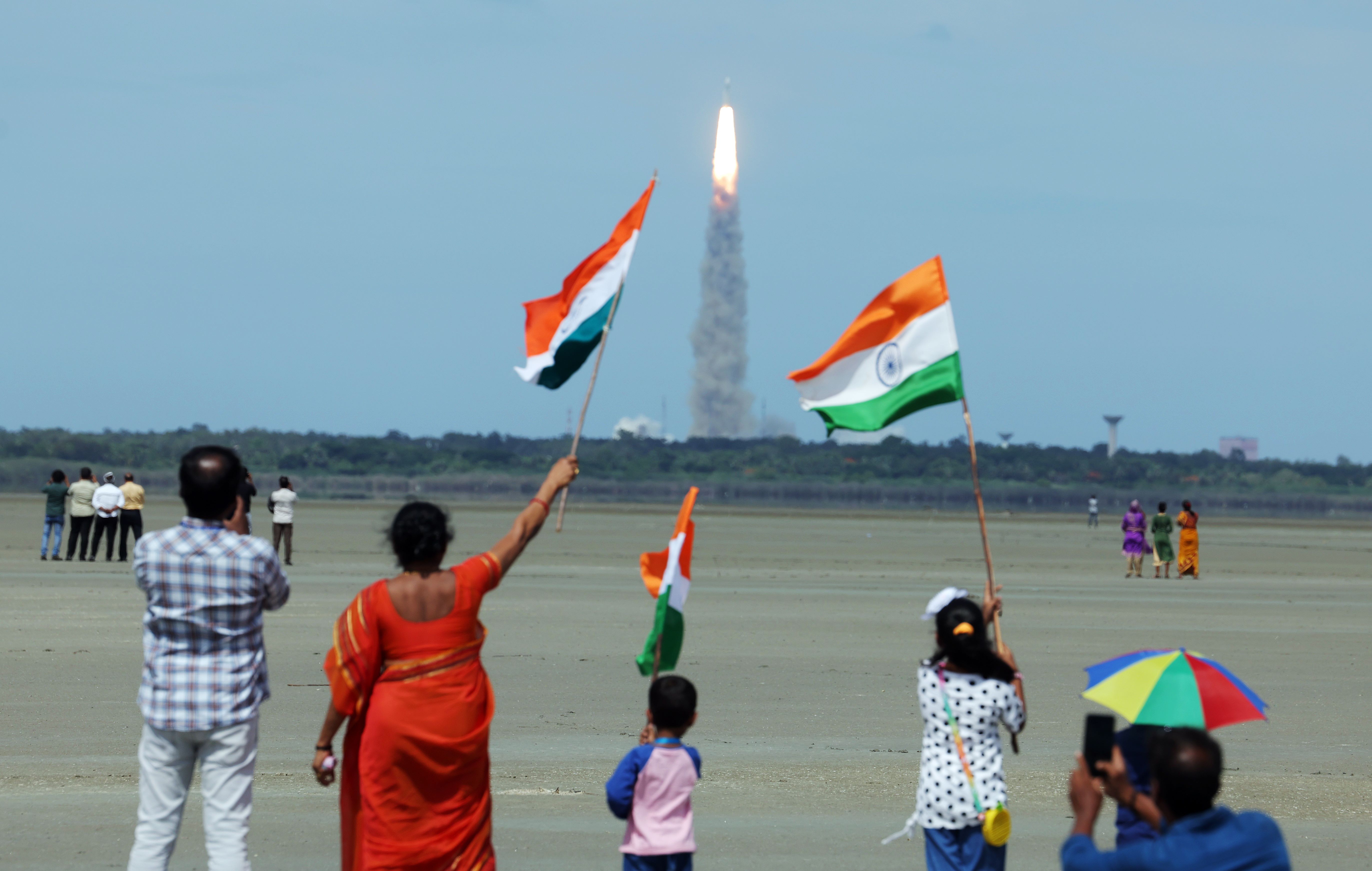 Congratulations from abroad and cheers across the country as India’s lander heads to Moon