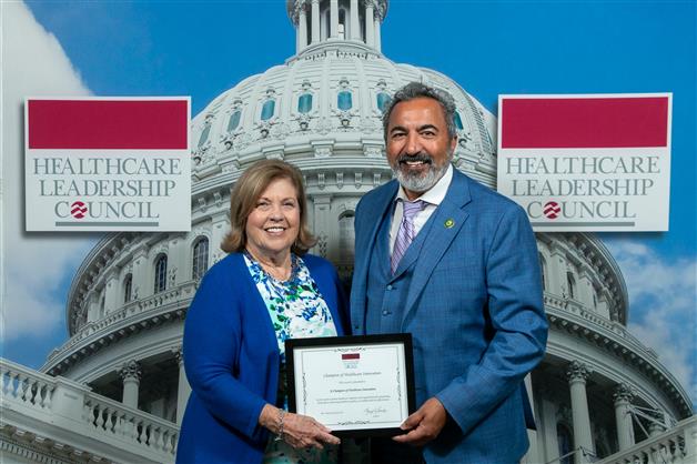 Congressman Dr Bera receives the Champion of Healthcare Innovation Award