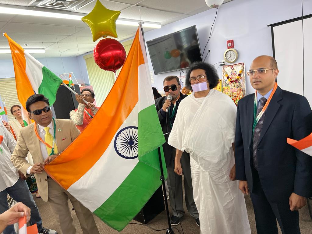 India@77: World Vegan Vision and Iselin Adult Care Center celebrate India Flag Hoisting Day