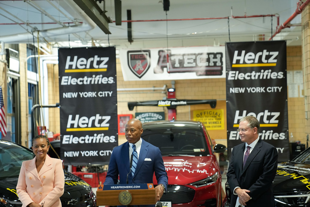 Mayor Adams, Hertz Announce Partnership to create Green Jobs, provide Workforce Training, Electrify Vehicles
