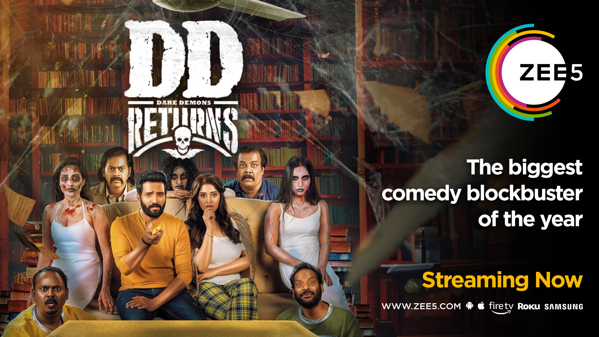 Santhanam’s terrific Tamil horror comedy ‘DD Returns’ is streaming exclusively on ZEE5 Global