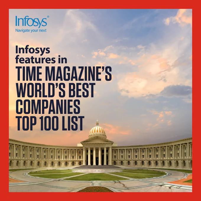 TIME ‘World’s Best Companies of 2023’ Infosys finds a place in the Top 100