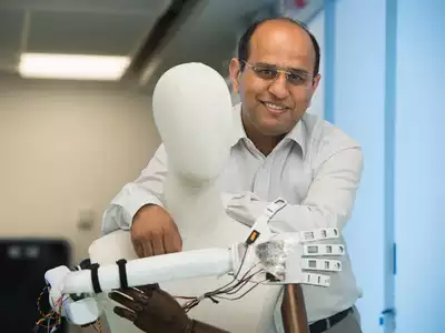 Prof Ravi Dahiya experimenting to give robots near-human ‘skin’