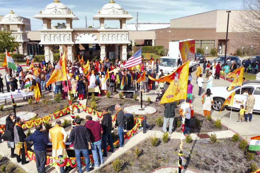 Car rally organized in Houston ahead of Ram temple consecration 