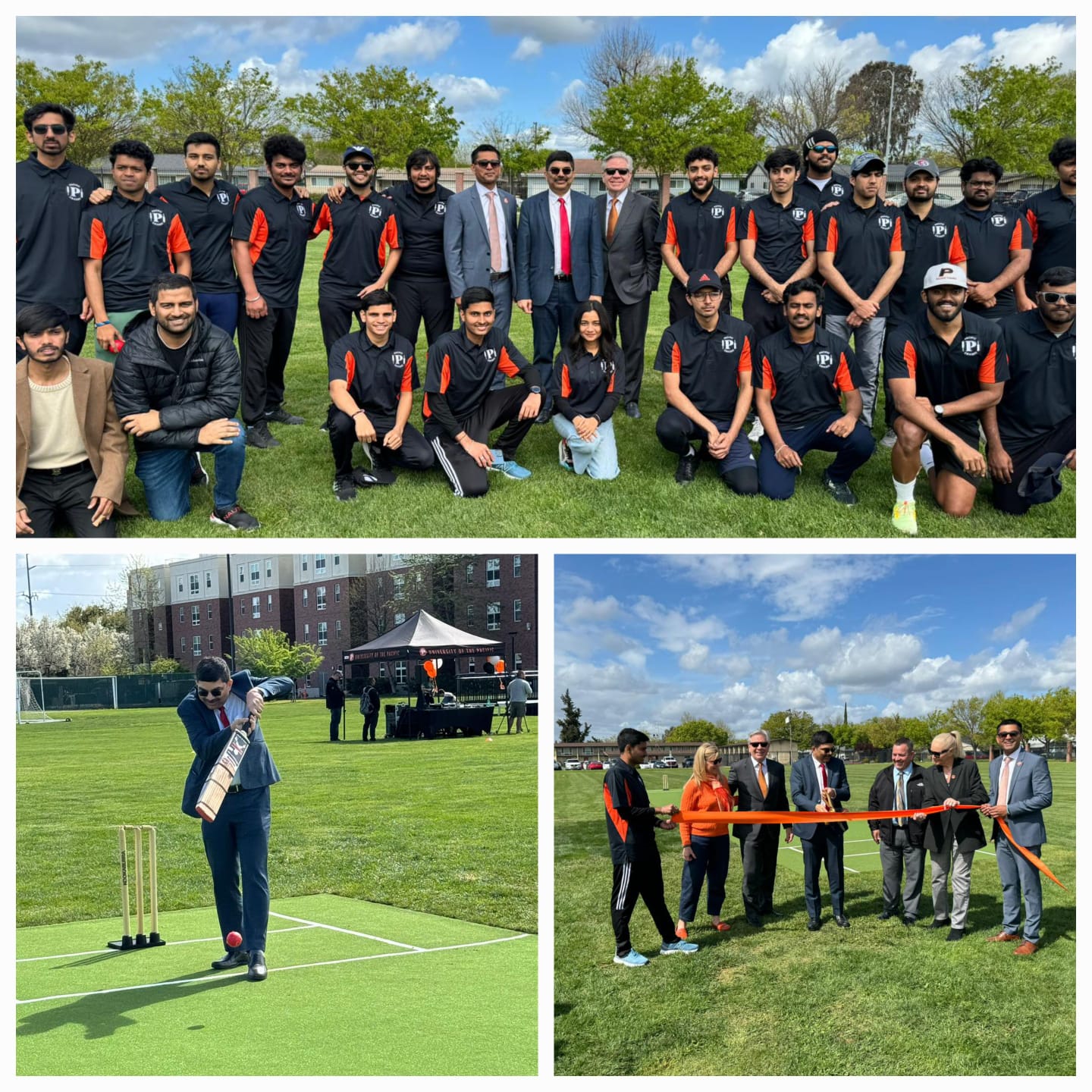 Cricket pitch at the University of the Pacific inaugurated by Consul General Reddy