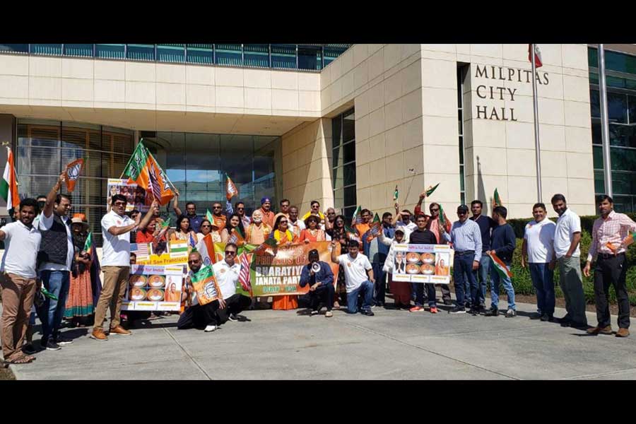 Car rallies held in 20 American cities by Overseas Friends of BJP in US