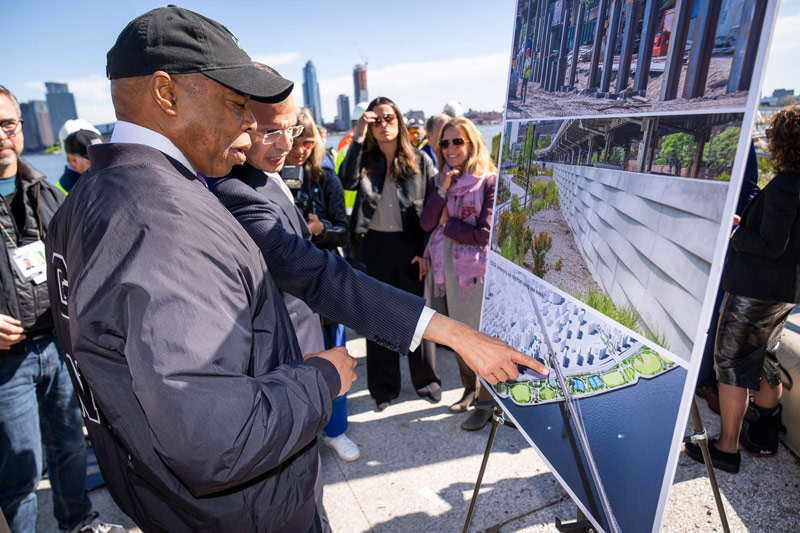 Mayor Adams Completes First Section of East Side Coastal Resiliency Project, Taking Steps to Protect Lives, Property