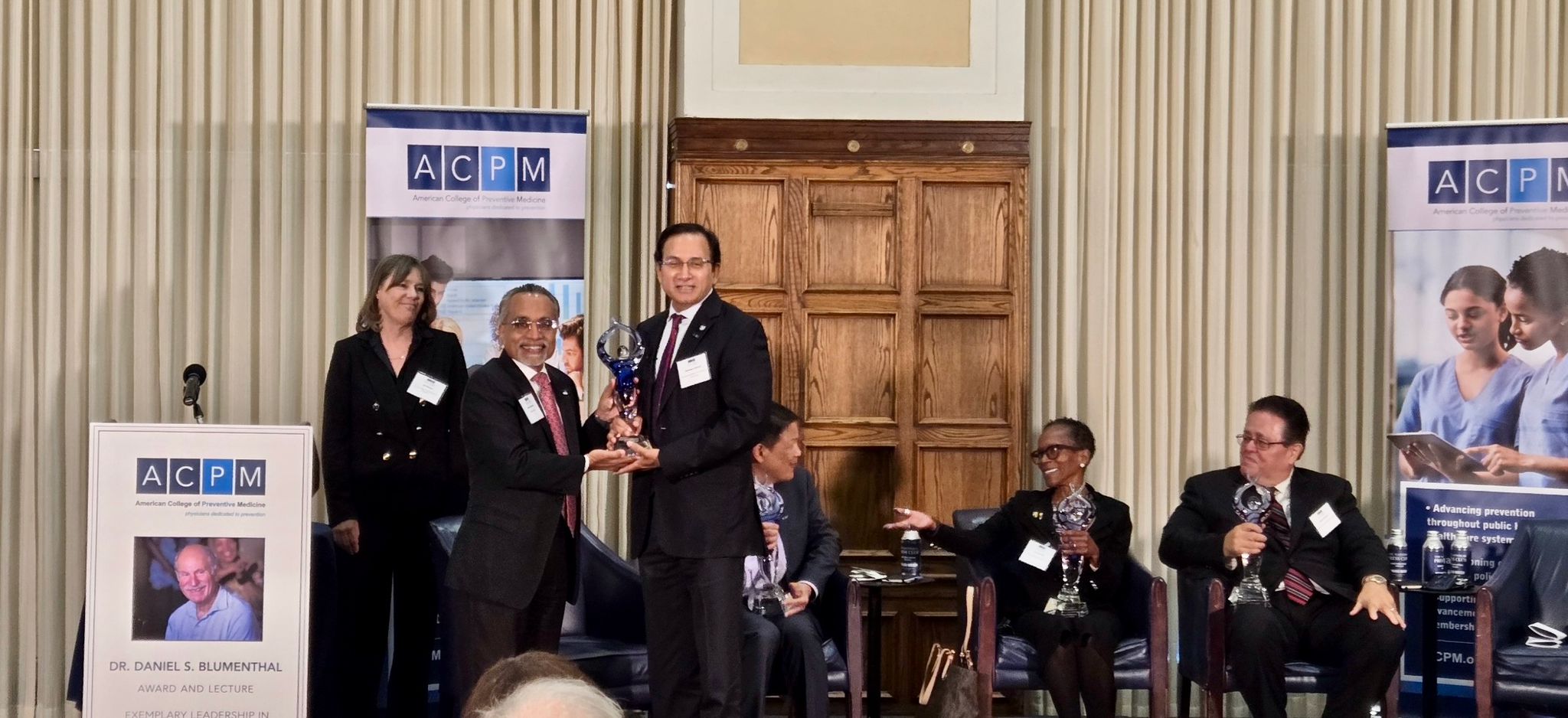 Dr. Satheesh Kathula Receives The Daniel Blumenthal Award On Behalf Of AAPI