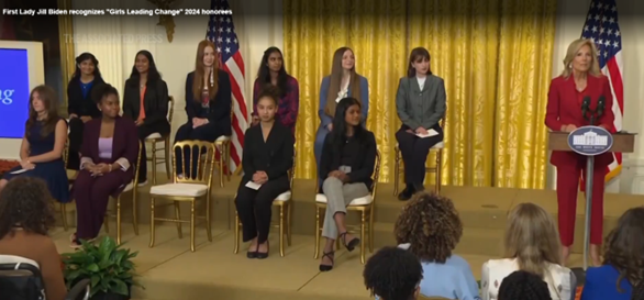 First Lady Jill Biden honors 4 Indian American “Girls Leading Change” for 2024