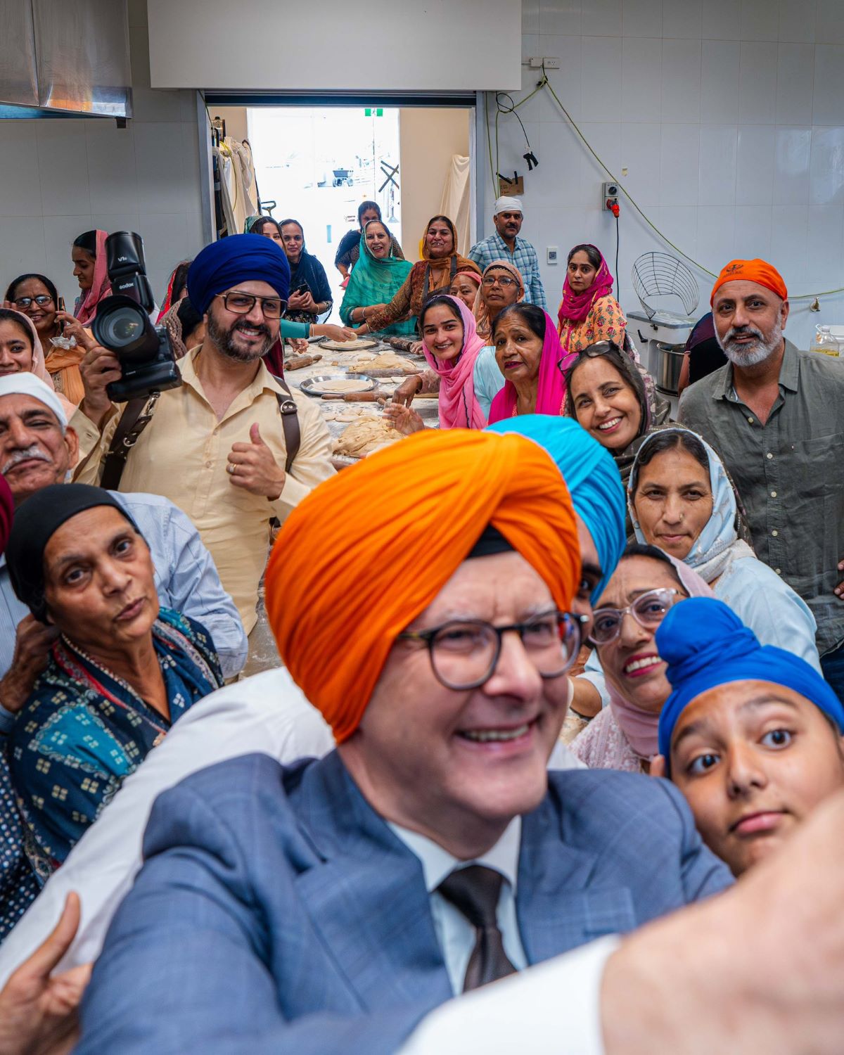 Australian PM Albanese visits Gurdwara Sahib in Sydney to celebrate Bandi Chhor Divas