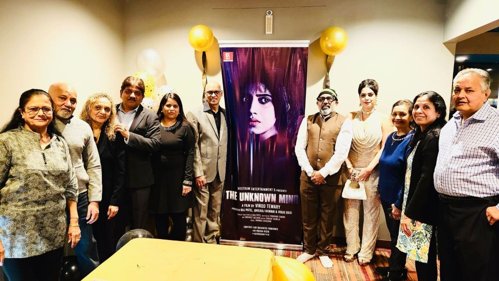 “THE UNKNOWN MIND” Movie Poster Released by Director Vinod Tewari in Chicago