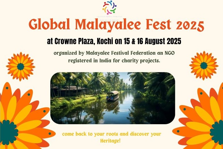 Kochi to Host First Ever Global Malayalee Festival, “Bond Beyond Borders: Discover Your Roots”