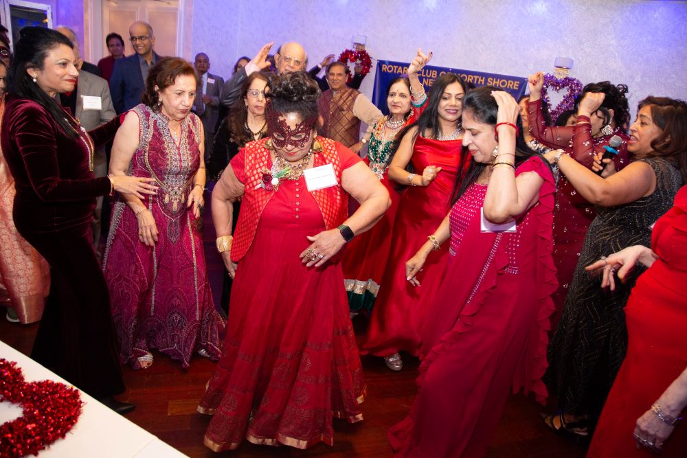 The Rotary Club of North Shore celebrates Valentine’s Day with joy and camaraderie