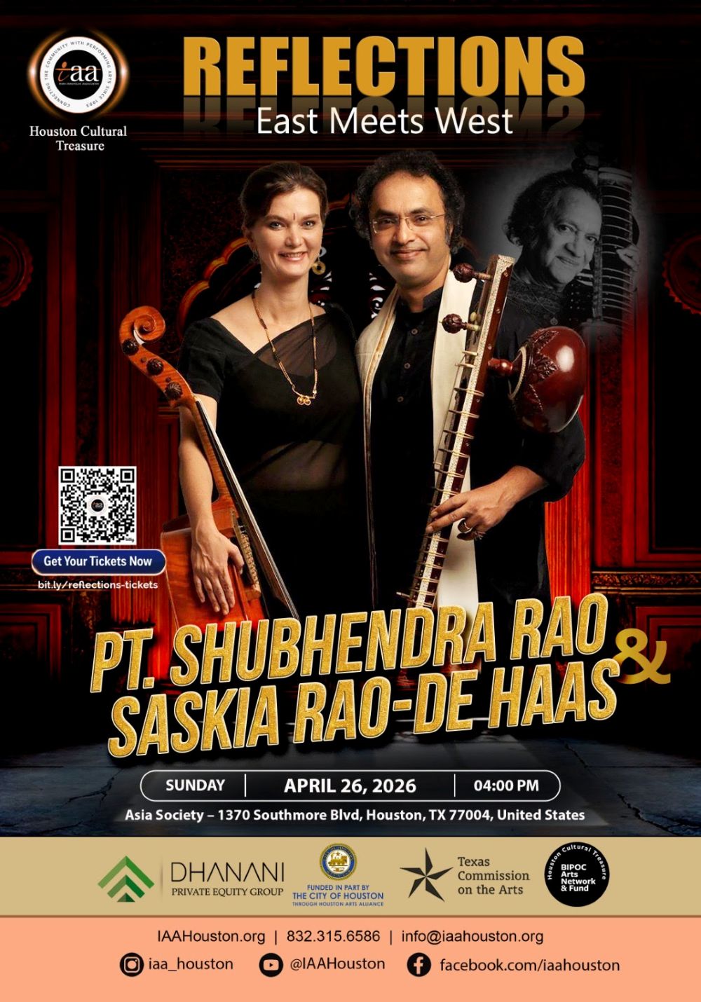 World-renowned duo bringing rare Indian classical fusion to Houston