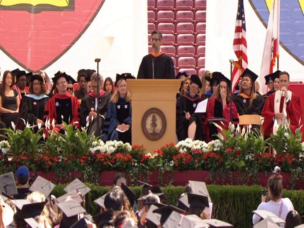 Pichai’s Stanford speech marred by walk out from student protestors