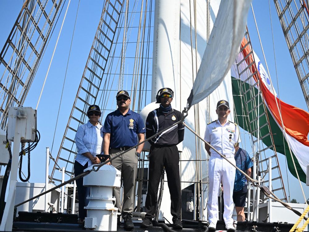 INS Sudarshini joins SAIL Boston 250 celebrations